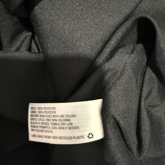 A New Day Black Riffled Faux Wrap Chiffon Floral Dress Sz  XXL NWT - Picture 12 of 12